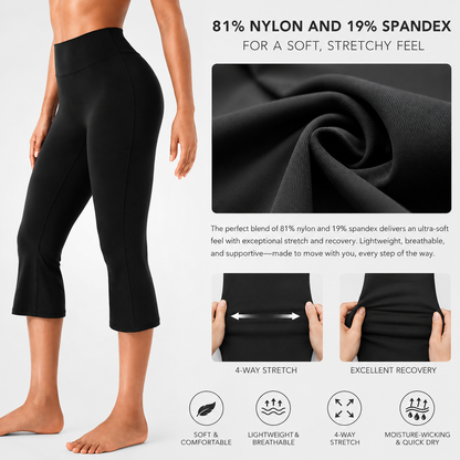 👍🔥Limited-Time Promotion-Capri Flare Leggings Yoga Pants
