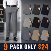 9-PACK ONLY $24-(Medium gray + dark gray + dark navy blue + light gray + black + navy blue + blue-gray + khaki + light khaki gray)