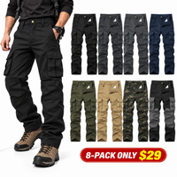 8-PACK ONLY $29-Black + Dark Charcoal + Gray + Navy Blue + Army Green + Khaki + Camouflage + Black & Gray