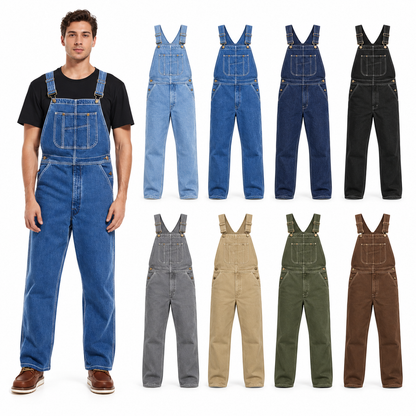👍🔥Limited-Time Promotion-Denim bib overalls