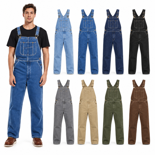 👍🔥Limited-Time Promotion-Denim bib overalls