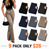 9-PACK ONLY $26-(Black / Dark Navy / Charcoal / Navy / Gray / Khaki / Slate Blue / Dark Gray / Stone)