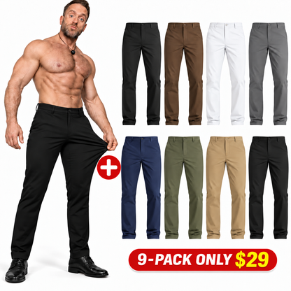 👍🔥Limited-Time Promotion-Stretch Dress Pants No Iron Golf Pants