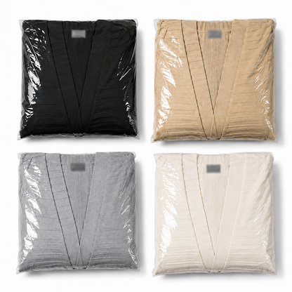 Plus Plain Textured Drop Shoulder Cardigan