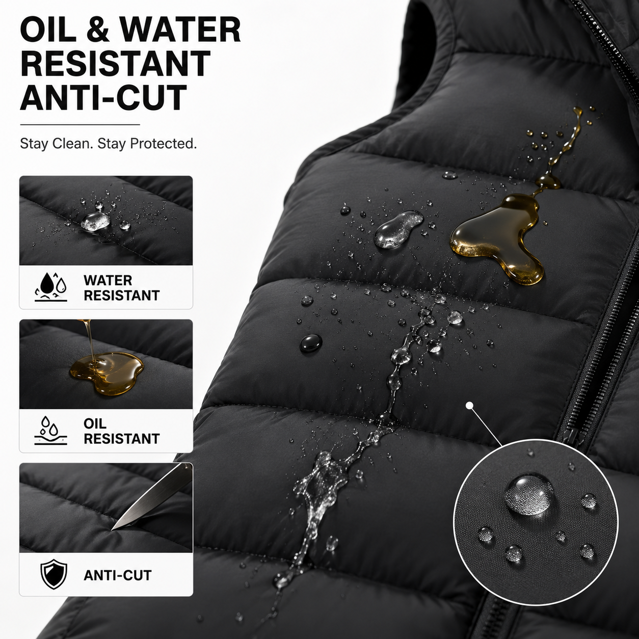 👍🔥Limited-Time Promotion-Women Long Vest Solid Color Sleeveless Hood Winter Puffer Vest Outwear
