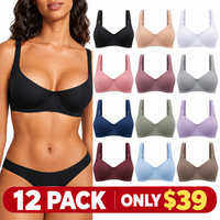 12-pack only $39(Black + Nude + White + Pink + Mauve + Gray + Navy Blue + Sage Green + Lavender + Burgundy + Light Blue + Taupe)