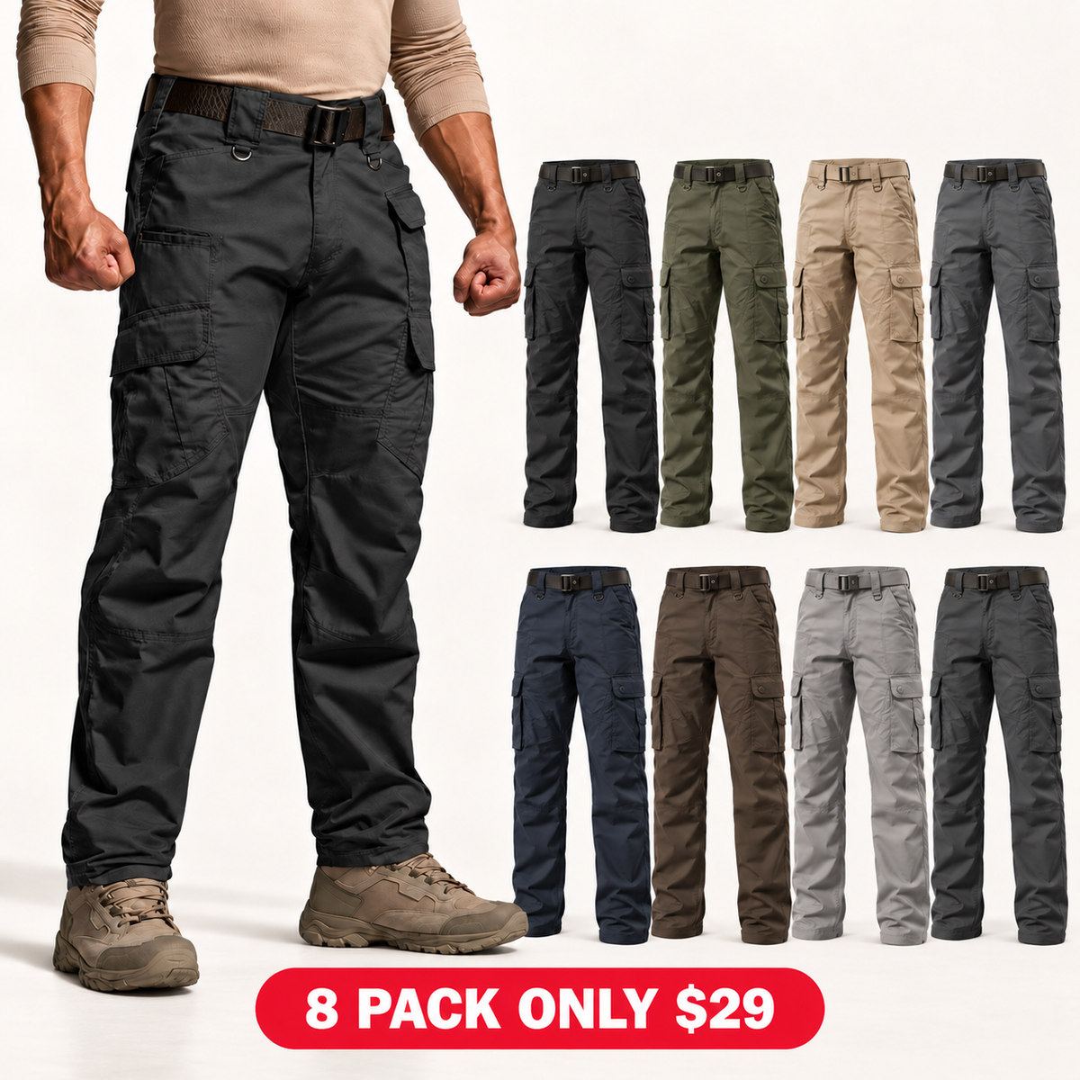 Cargo Pants,Tactical Pants,EDC Work Pants for Hiking