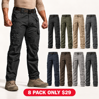 8-PACK ONLY $29-Black + Army Green + Khaki + Dark Gray + Navy Blue + Brown + Light Gray + Dark Green